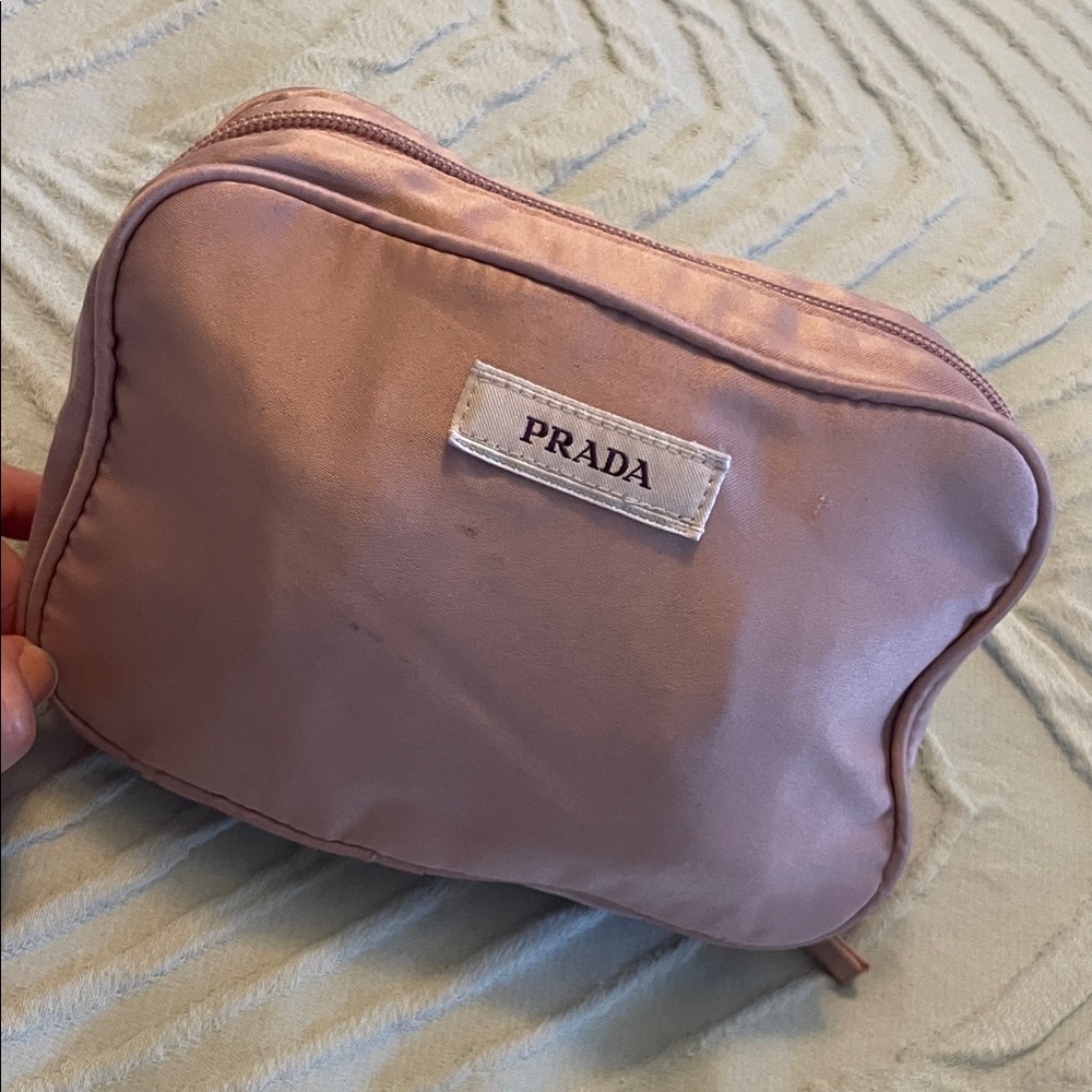 Prada Vintage Blush Pink Makeup Bag